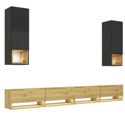 Zestawy Mebli Do Salonu|Meblościanki>BROMARKT Nowoczesna meblościanka do salonu PREMIUM