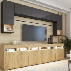 Meblościanki|Zestawy Mebli Do Salonu>BROMARKT Nowoczesna meblościanka do salonu PREMIUM