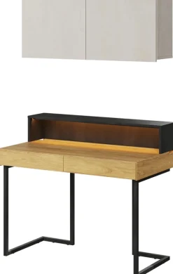 Zestawy Mebli Młodzieżowych>lenart. Nowoczesna meblościanka młodzieżowa z biurkiem i komodą TEEN FLEX