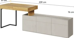 Meble Młodzieżowe|Zestawy Mebli Młodzieżowych>lenart. Nowoczesna meblościanka młodzieżowa z biurkiem i komodą TEEN FLEX