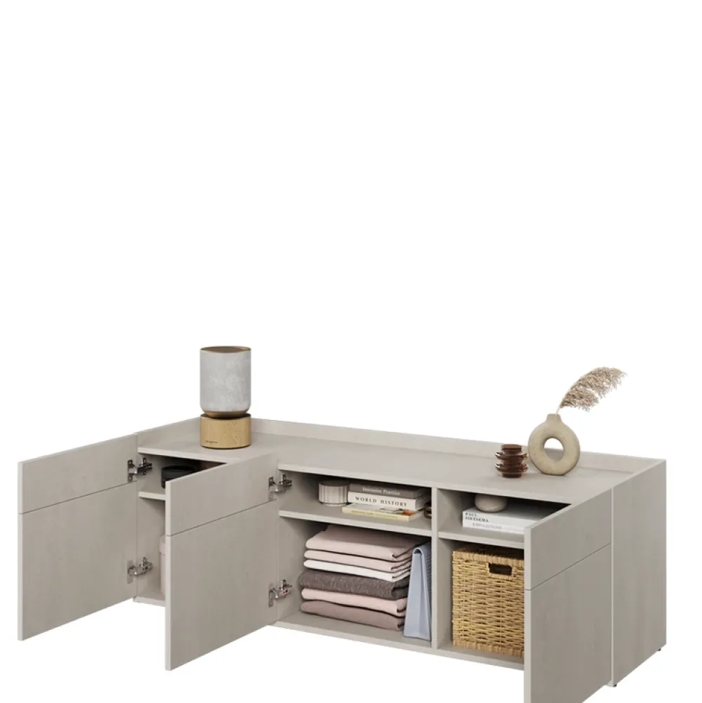 Meble Młodzieżowe|Zestawy Mebli Młodzieżowych>lenart. Nowoczesna meblościanka młodzieżowa z biurkiem i komodą TEEN FLEX