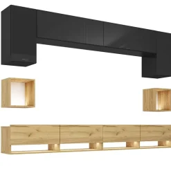 Zestawy Mebli Do Salonu>BROMARKT Nowoczesna meblościanka PREMIUM