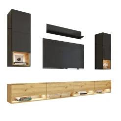 Meblościanki|Zestawy Mebli Do Salonu>BROMARKT Nowoczesna meblościanka PREMIUM