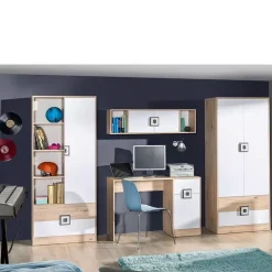 Meble Dla Dzieci|Meble Młodzieżowe>DOMEL Nowoczesna meblościanka z szafą NICO