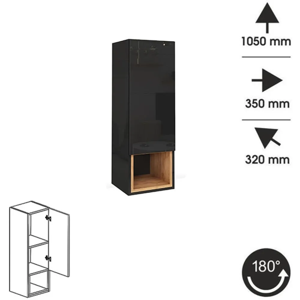 Zestawy Mebli Do Salonu>BROMARKT Nowoczesna meblościanka z komodą PREMIUM