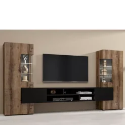 Zestawy Mebli Do Salonu|Meblościanki>Helvetia Nowoczesna meblościanka z witrynami CAMBODE