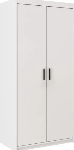 Garderoby|Meble Młodzieżowe>Lempert Nowoczesna modułowa biała szafa dwudrzwiowa KUBA 90 cm biały