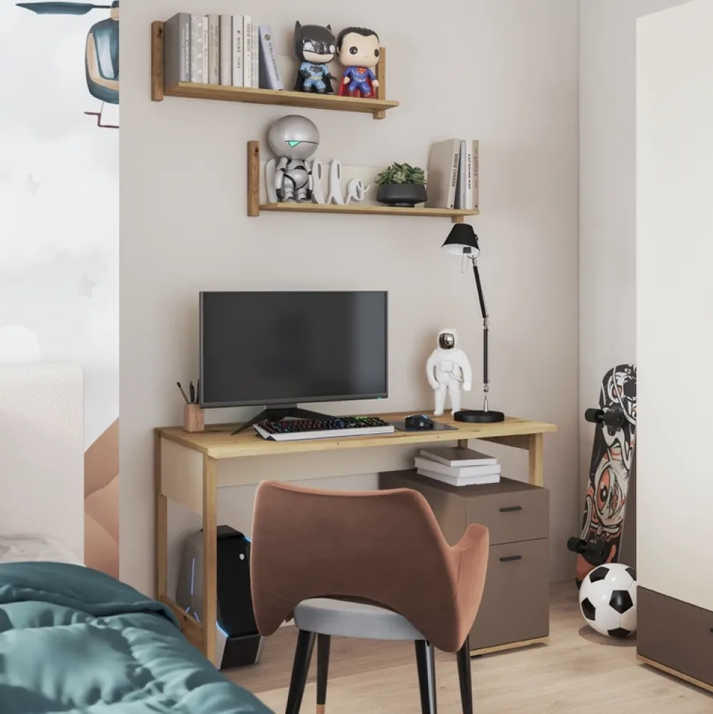 Zestawy Mebli Młodzieżowych|Półki>lenart. Nowoczesna młodzieżowa półka ścienna LENNY 90 cm