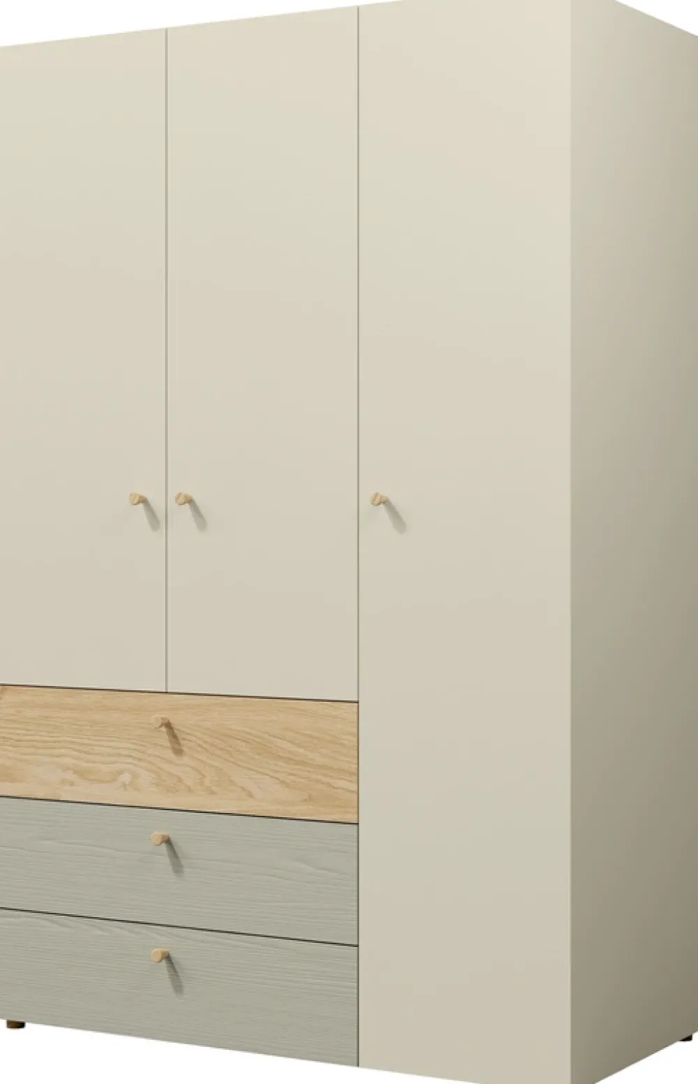 Meble Młodzieżowe|Zestawy Mebli Młodzieżowych>JUREK Nowoczesna młodzieżowa szafa 120 cm z szufladami i półkami YOKO