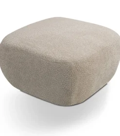 Meble Dla Dzieci|Pufy>LASKI Nowoczesna okrągła pufa do siedzenia OMERO tkanina baranek