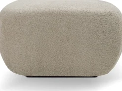 Meble Dla Dzieci|Pufy>LASKI Nowoczesna okrągła pufa do siedzenia OMERO tkanina baranek