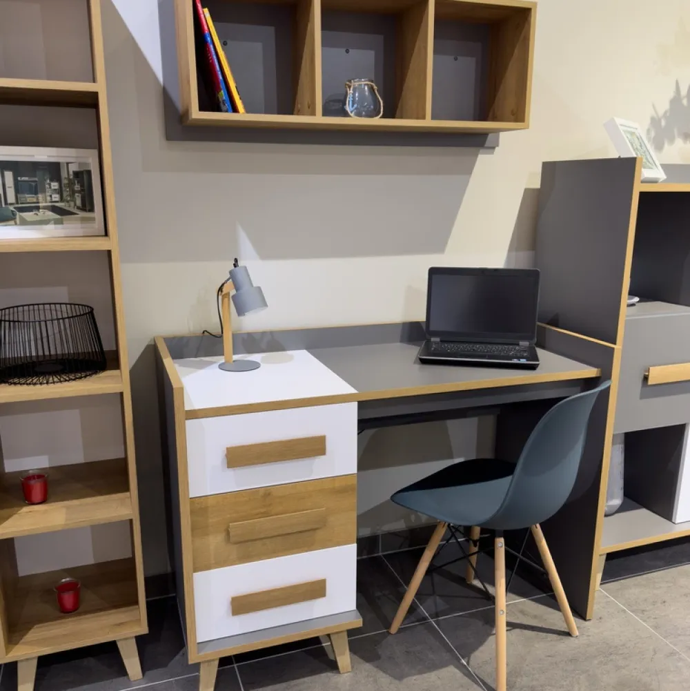 Zestawy Mebli Młodzieżowych|Półki>DOLMAR Nowoczesna półka na książki do pokoju młodzieżowego WARSAW