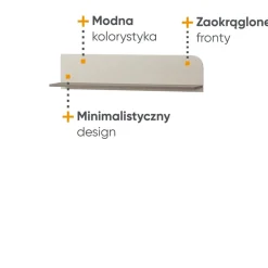 Meble Młodzieżowe|Zestawy Mebli Młodzieżowych>lenart. Nowoczesna półka na książki do pokoju młodzieżowego HARMONY
