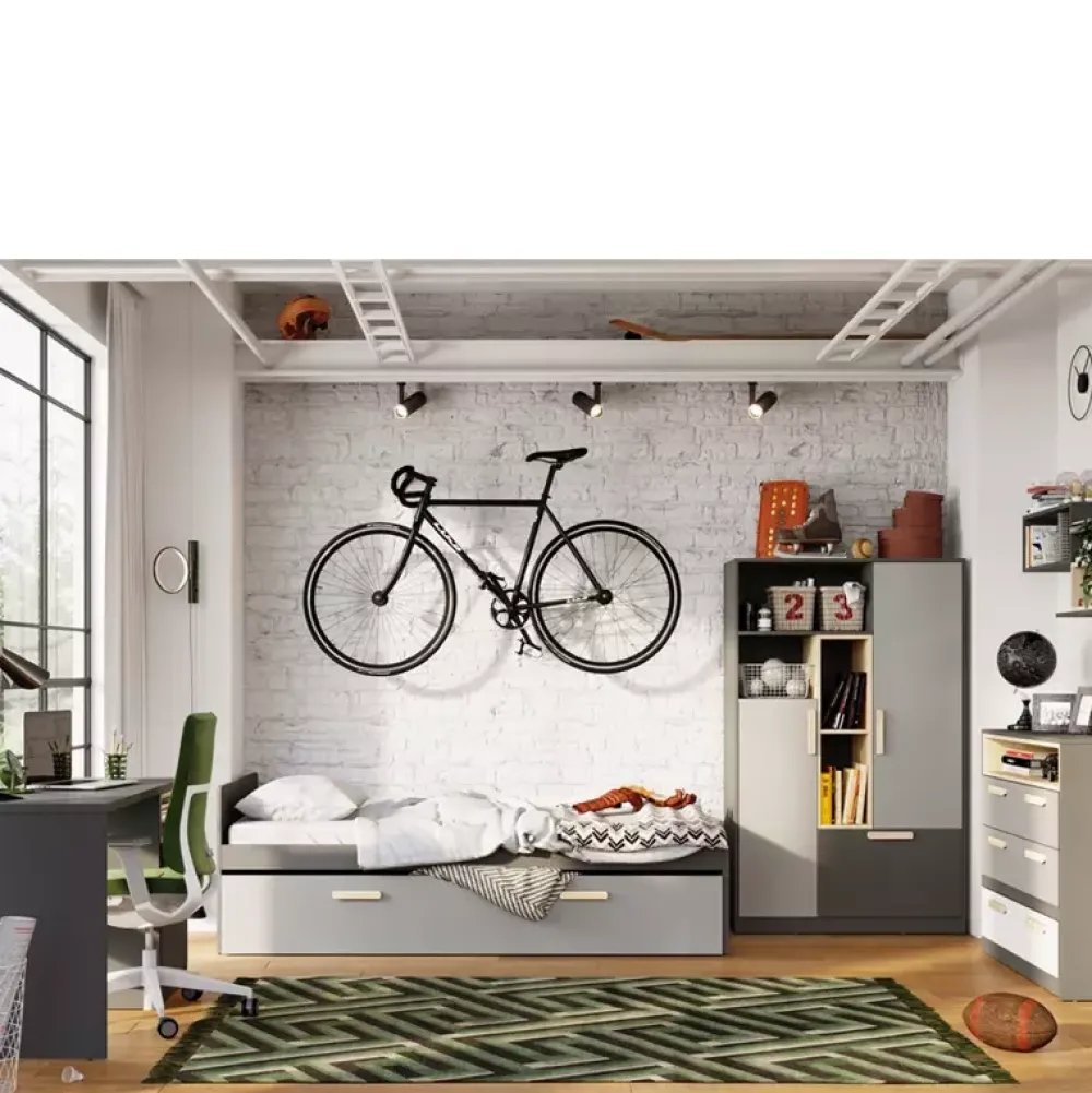 Zestawy Mebli Młodzieżowych|Półki>lenart. Nowoczesna półka na książki do pokoju młodzieżowego POK