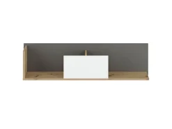 Zestawy Mebli Młodzieżowych|Półki>ML Meble Nowoczesna półka na książki do pokoju młodzieżowego 116 cm FINI