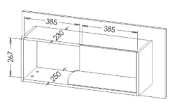 Zestawy Mebli Młodzieżowych|Półki></noscript>DOLMAR Nowoczesna półka wisząca do pokoju młodzieżowego 100 cm COOLIFY