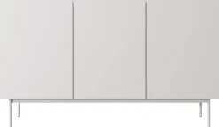 Zestawy Mebli Do Salonu|Komody>PIASKI Nowoczesna pojemna komoda trzydrzwiowa 144 cm CRYSTAL kaszmir