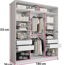 Zestawy Mebli Do Przedpokoju|Szafy Trzydrzwiowe><noscript><img width=