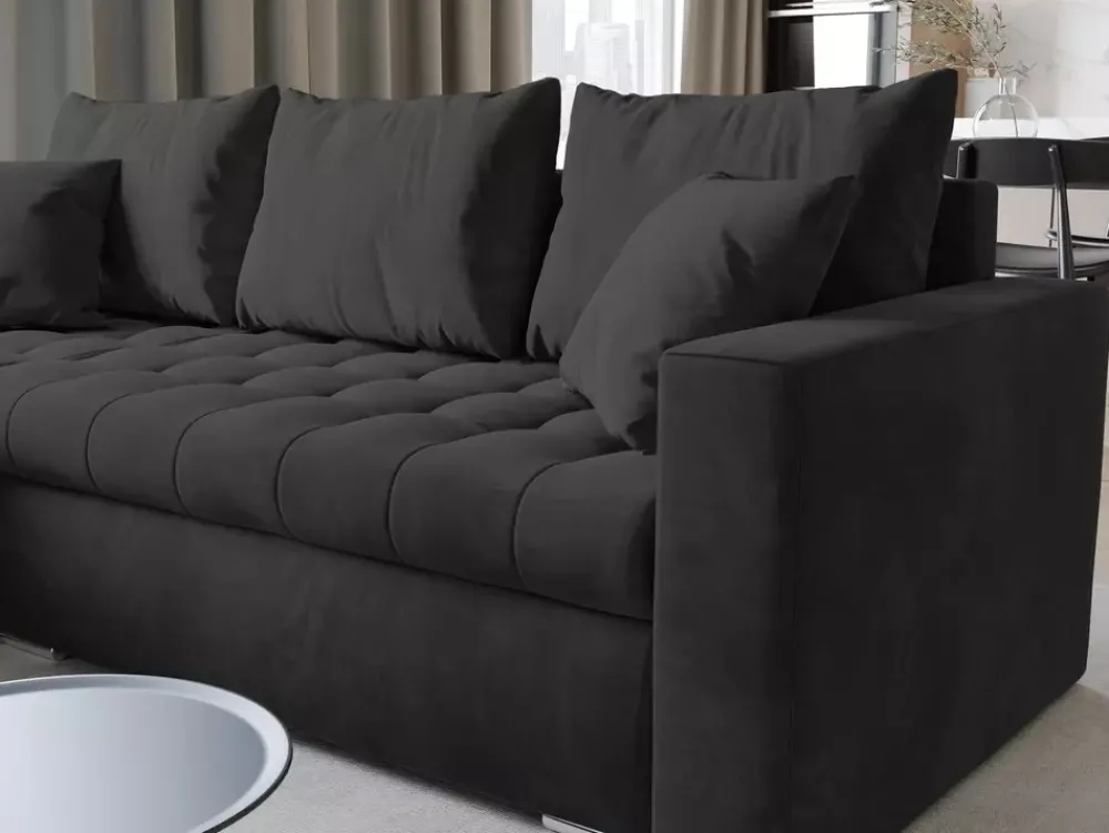 Meble Dla Dzieci|Meble Młodzieżowe>BROMARKT Nowoczesna rogówka z funkcją spania LUIS butelkowa zieleń