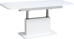 Ławy I Stoliki></noscript>DOLMAR Nowoczesna rozkładana ława do salonu OASIS połysk biały