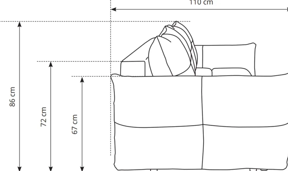 Meble Dla Dzieci|Kanapy I Sofy>LASKI Nowoczesna sofa rozkładana z funkcją spania BERGAMO zielona