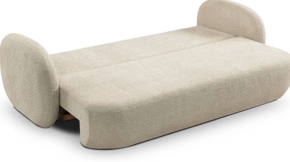 Meble Dla Dzieci|Meble Młodzieżowe>LASKI Nowoczesna sofa rozkładana z pojemnikiem OMERO beżowa
