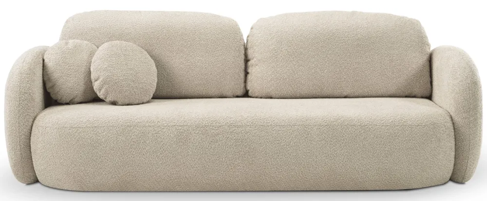 Meble Dla Dzieci|Meble Młodzieżowe>LASKI Nowoczesna sofa rozkładana z pojemnikiem OMERO beżowa