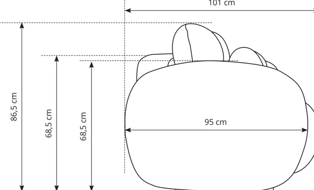 Meble Dla Dzieci|Meble Młodzieżowe>LASKI Nowoczesna sofa rozkładana z pojemnikiem OMERO beżowa
