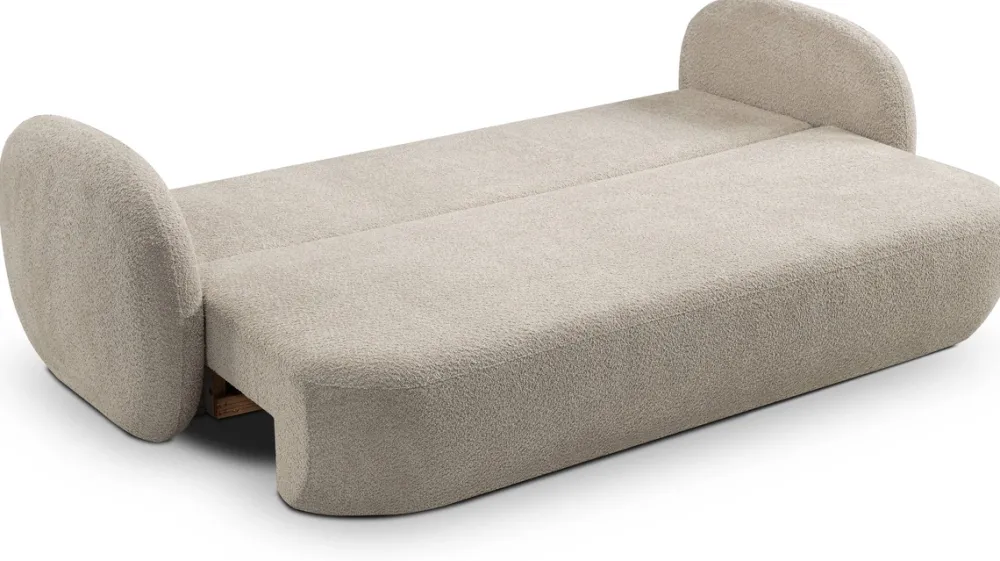 Meble Dla Dzieci|Kanapy I Sofy>LASKI Nowoczesna sofa rozkładana z pojemnikiem OMERO beżowa