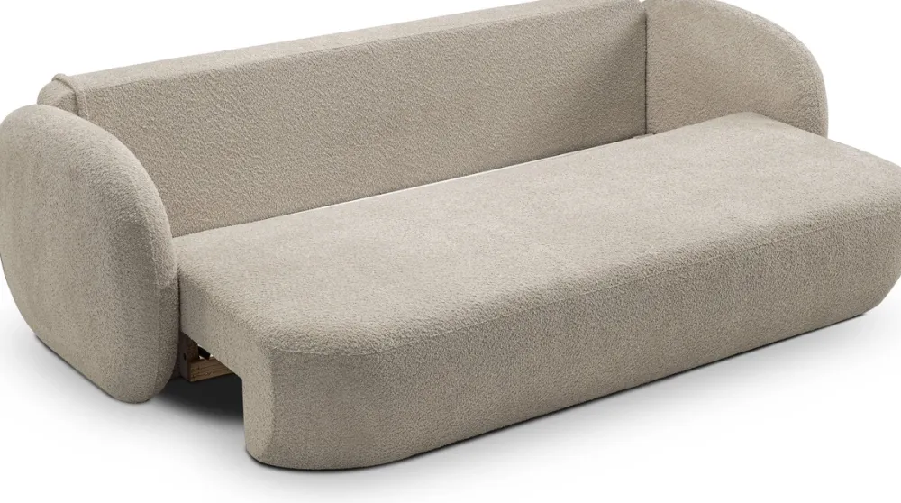 Meble Dla Dzieci|Kanapy I Sofy>LASKI Nowoczesna sofa rozkładana z pojemnikiem OMERO beżowa