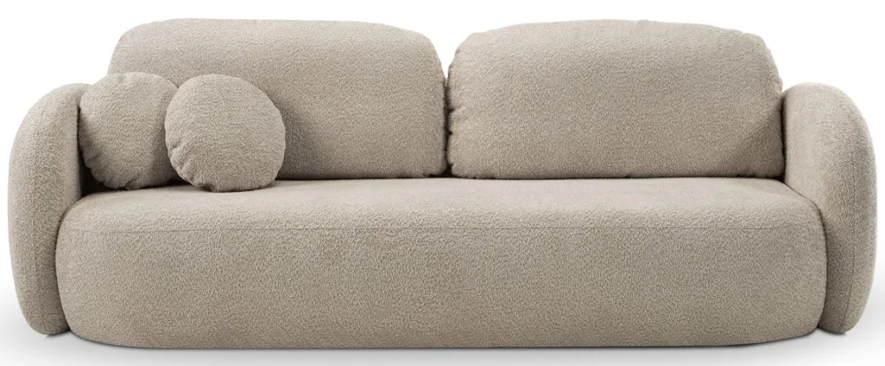 Meble Dla Dzieci|Kanapy I Sofy>LASKI Nowoczesna sofa rozkładana z pojemnikiem OMERO beżowa