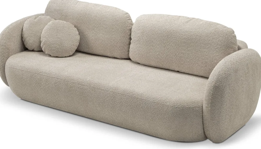 Meble Dla Dzieci|Kanapy I Sofy>LASKI Nowoczesna sofa rozkładana z pojemnikiem OMERO beżowa