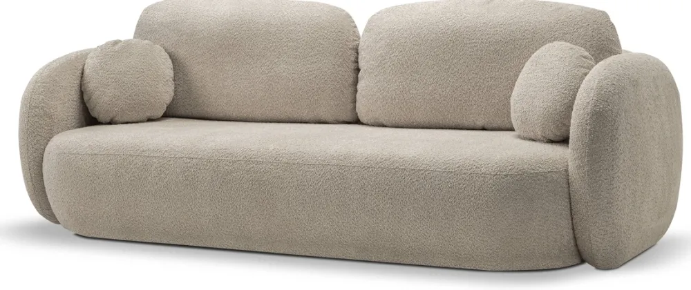 Meble Dla Dzieci|Kanapy I Sofy>LASKI Nowoczesna sofa rozkładana z pojemnikiem OMERO beżowa