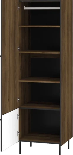 Szafy Trzydrzwiowe|Szafy Otwierane>DOLMAR Nowoczesna szafa do salonu 60 cm PINNACLE