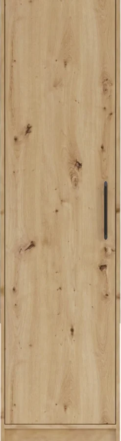 Zestawy Mebli Do Przedpokoju|Szafy Modułowe>MEBLAR Nowoczesna szafa jednodrzwiowa z półkami 50 cm SEVAS dąb artisan