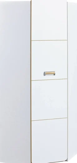 Meble Dla Dzieci|Meble Młodzieżowe>DOLMAR Nowoczesna szafa narożna do pokoju dziecięcego 70 cm LUMINOUS biały