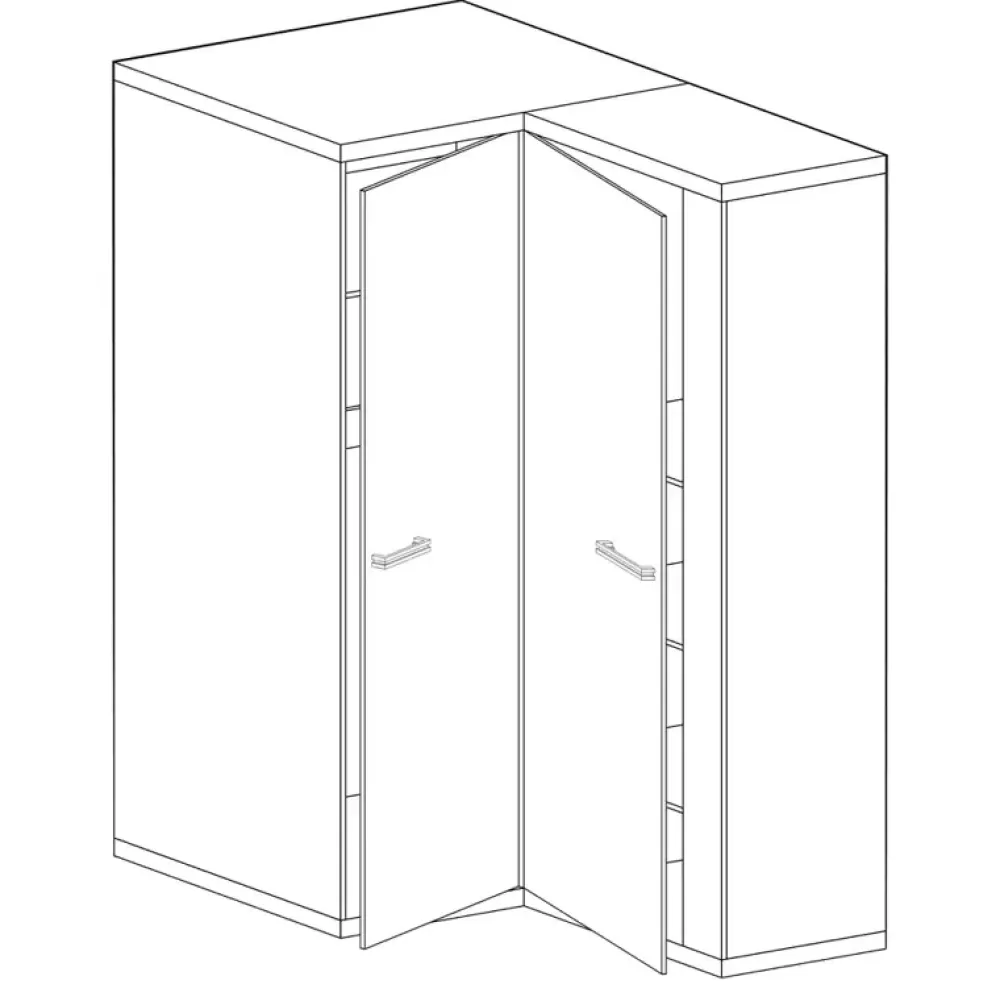 Meble Młodzieżowe|Zestawy Mebli Do Sypialni>JARSTOL Nowoczesna szafa narożna MORNE