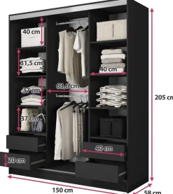 Zestawy Mebli Do Przedpokoju|Szafy Trzydrzwiowe><noscript><img width=