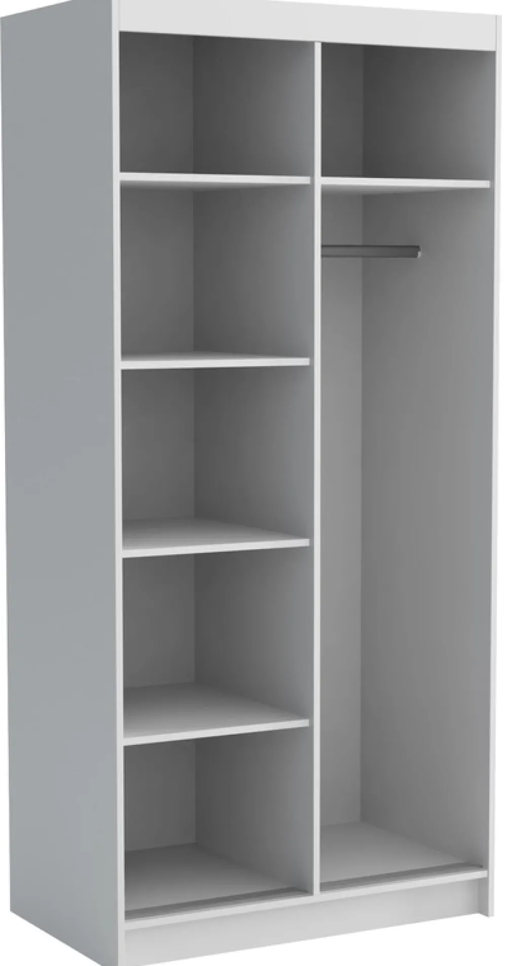 Meble Dla Dzieci|Meble Młodzieżowe>Meblohand Nowoczesna szafa przesuwna 120 cm NASTE z półkami dąb sonoma