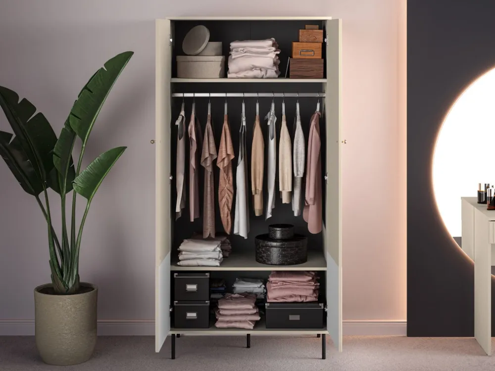 Zestawy Mebli Do Salonu|Szafy Do Przedpokoju>ML Meble Nowoczesna szafa uchylna do salonu 90 cm SOPHIE cashmere