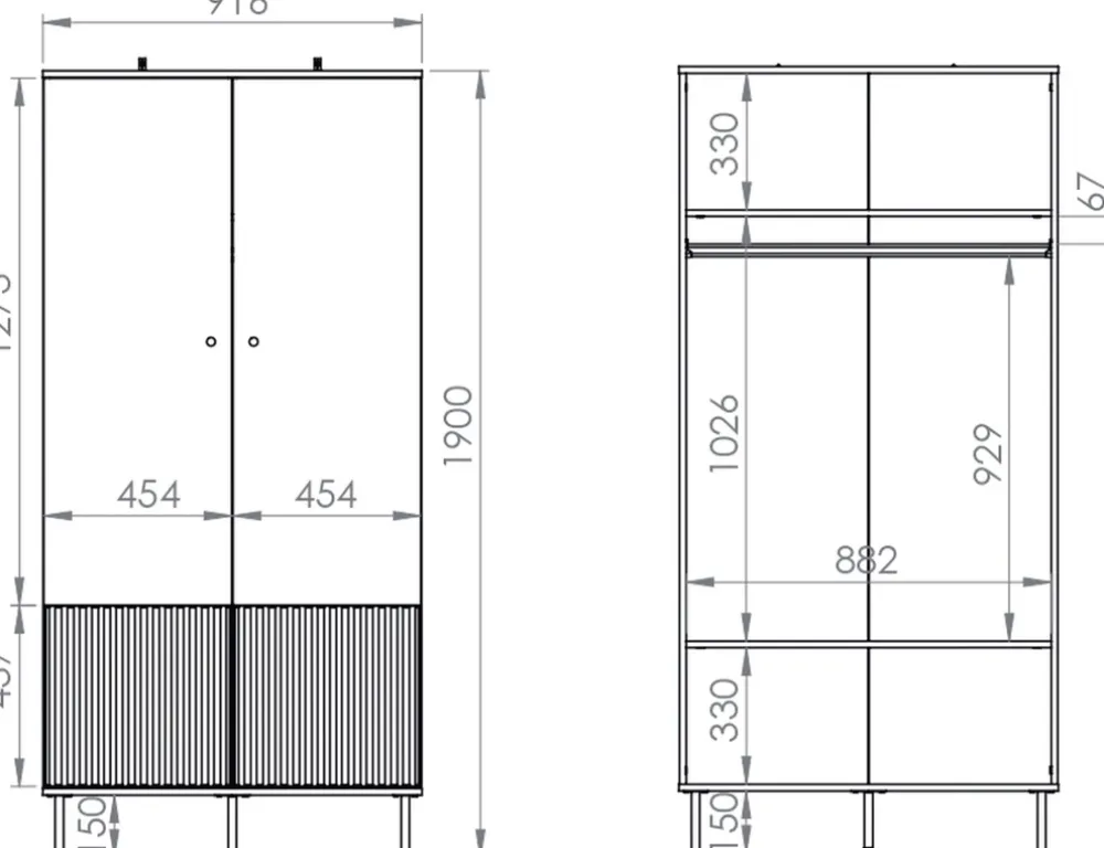 Zestawy Mebli Do Salonu|Szafy Do Przedpokoju>ML Meble Nowoczesna szafa uchylna do salonu 90 cm SOPHIE cashmere