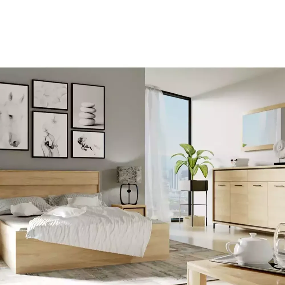 Zestawy Mebli Do Sypialni|Szafy Młodzieżowe>JARSTOL Nowoczesna szafa z drążkiem na wieszaki MORNE