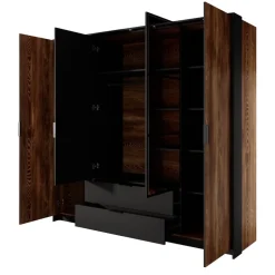 Zestawy Mebli Do Sypialni|Szafy Do Przedpokoju>LASKI Nowoczesna szafa z lustrem do sypialni MESSA