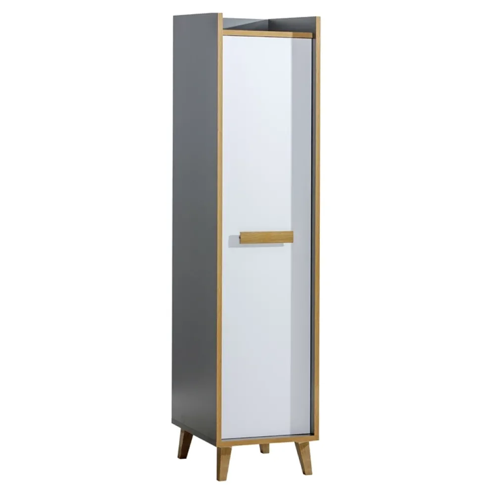 Zestawy Mebli Młodzieżowych|Szafy Młodzieżowe>DOLMAR Nowoczesna szafa z półkami do pokoju młodzieżowego WARSAW