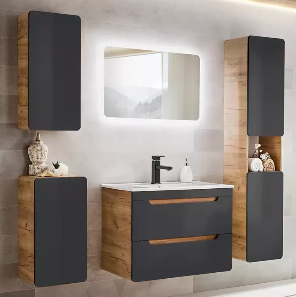 Meble Łazienkowe|Szafki Pod Umywalkę>COMAD Nowoczesna szafka łazienkowa pod umywalkę 60cm AURELIO