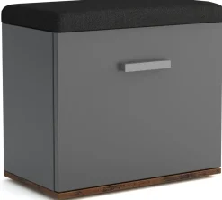 Szafki Na Buty|Zestawy Mebli Do Przedpokoju>Meblohand Nowoczesna szafka na buty z siedziskiem JOVITA antracyt