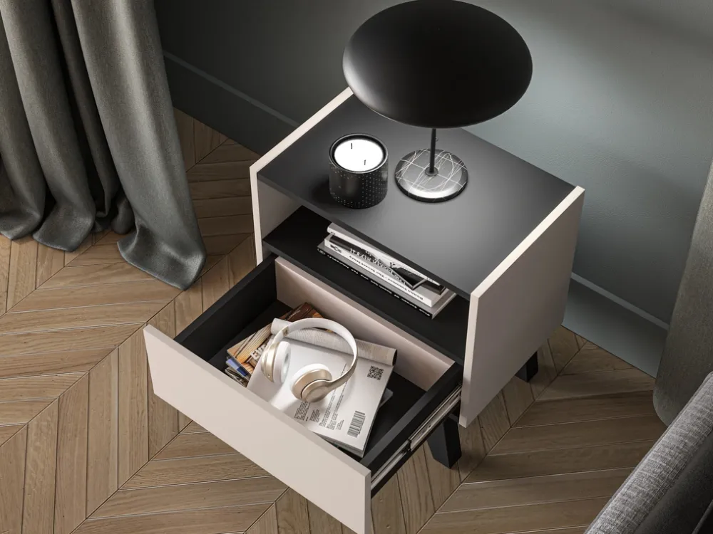 Meble Dla Dzieci|Szafki Nocne>ML Meble Nowoczesna szafka nocna 50 cm do sypialni FERIO cashmere