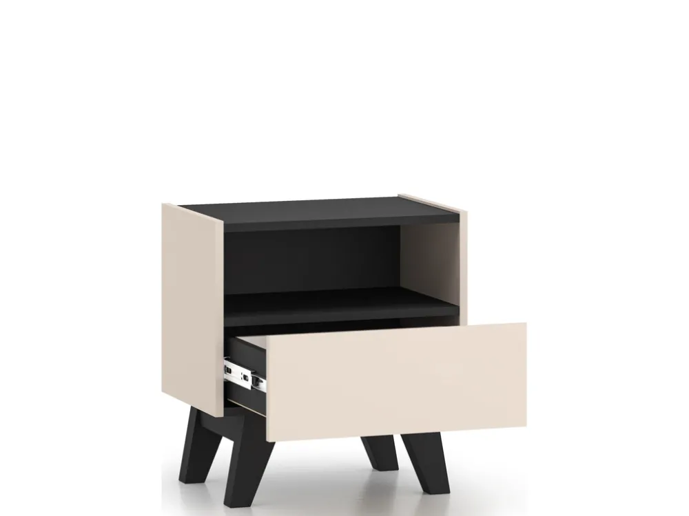 Meble Dla Dzieci|Szafki Nocne>ML Meble Nowoczesna szafka nocna 50 cm do sypialni FERIO cashmere