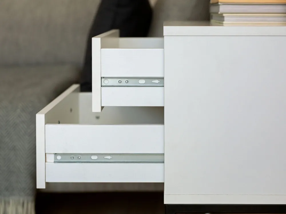 Szafki Nocne>INTER MEBLE Nowoczesna szafka nocna 40 cm do sypialni z szufladami COTTA dąb artisan