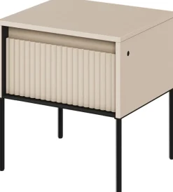 Szafki Nocne>lenart. Nowoczesna szafka nocna z ryflowanymi frontami TREND